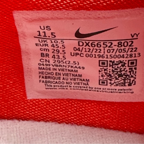 Mens Size 11.5 Orange Nike Zoom Freak 4 TB Promo Basketball Shoes DX6652 802 - Picture 7 of 7